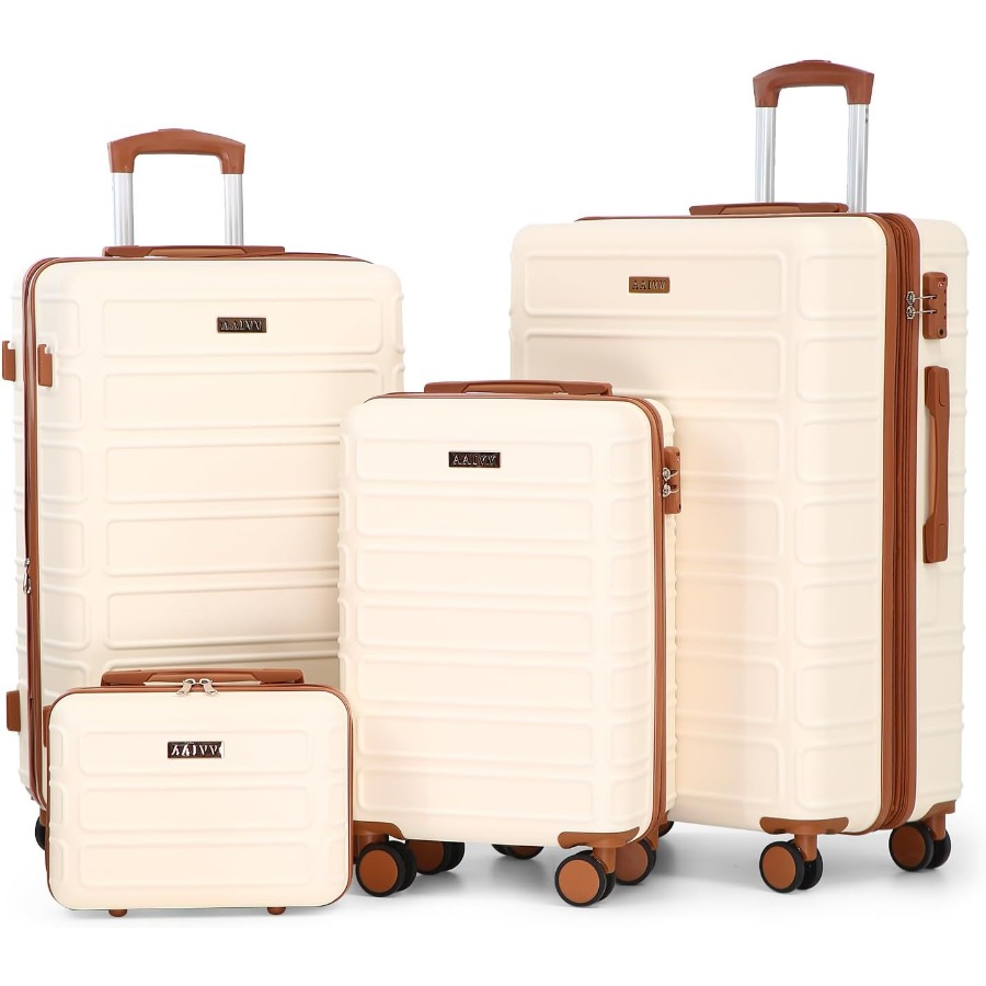 Expandable Hard Shell Luggage Set - مجموعة حقائب سفر مكونة من 4