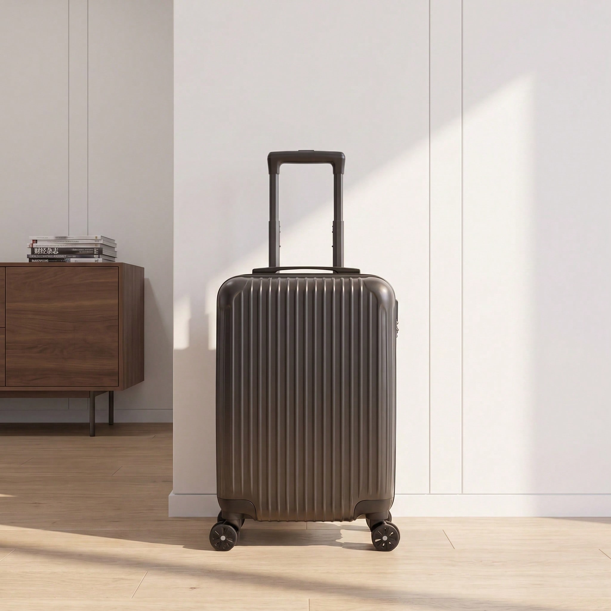 Spinner Wheel Rolling Suitcase 20 Inch - حقيبة سفر صلبة مصنوعة من مادة