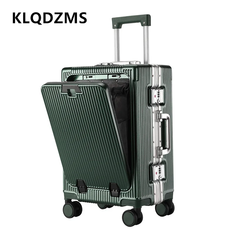 Front Opening Laptop Luggage 24 Inch - حقيبة سفر KLQDZMS مقاس 20-24 بوصة،