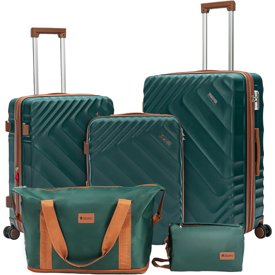 Expandable Hard Shell Luggage Set - طقم حقائب سفر قابلة للتوسيع مكون