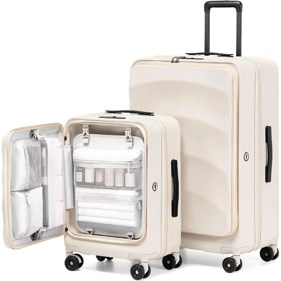 مجموعة حقائب سفر قابلة للتوسيع - مراجعة Expandable Hard Shell Luggage Set وسعره