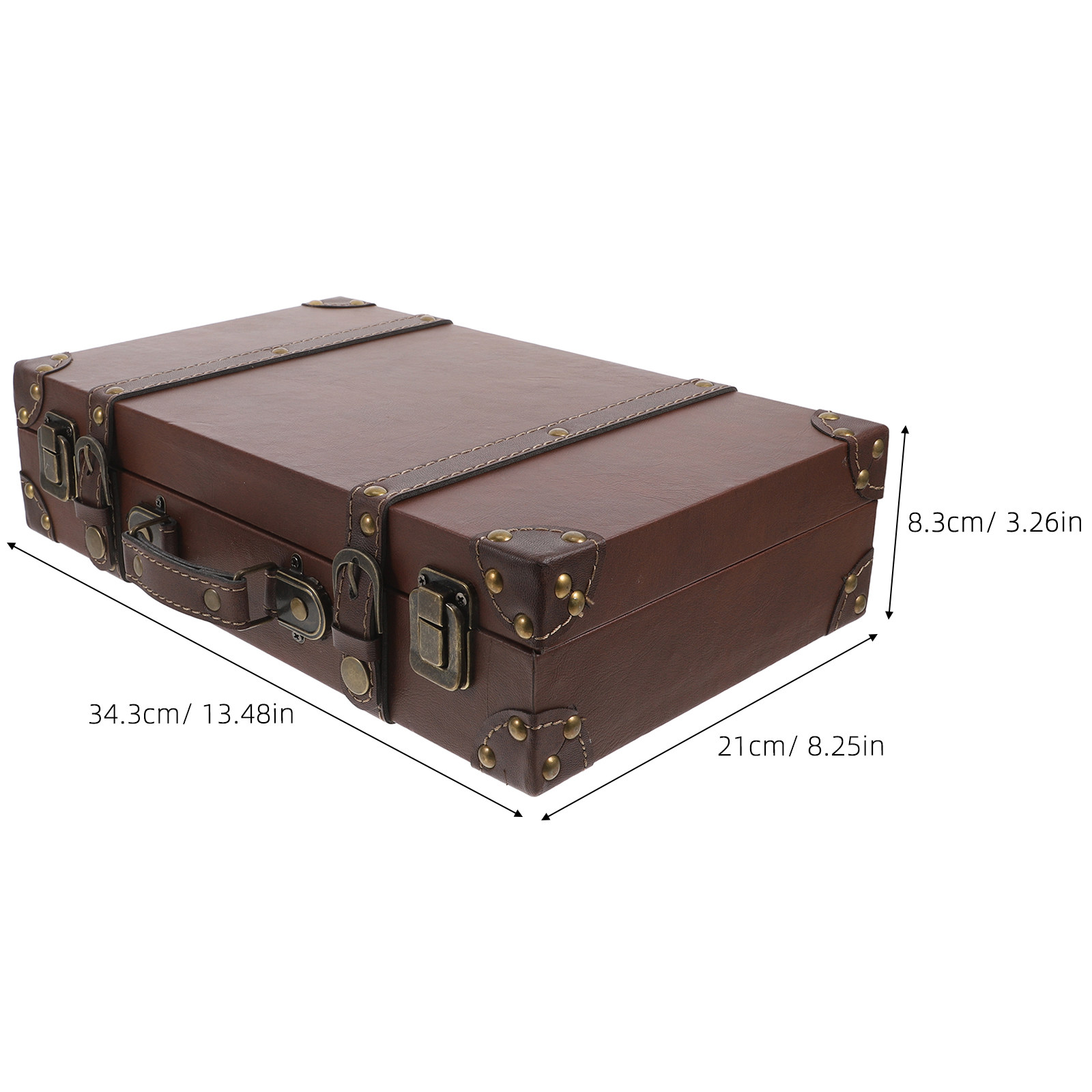 صندوق عرض حقيبة سفر عتيق بتصمي - مراجعة Retro Vintage Trunk Suitcase وسعره
