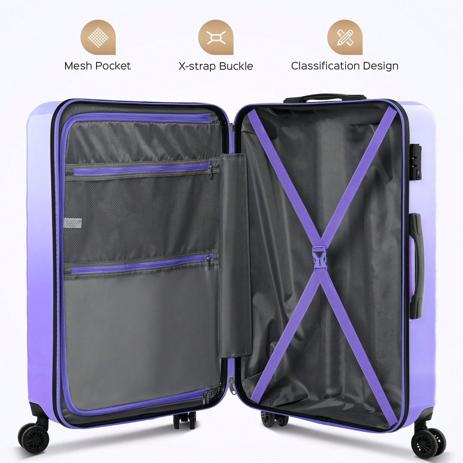 مجموعة حقائب سفر صلبة مقاس 20/ - مراجعة Spinner Wheel Rolling Suitcase 20 Inch وسعره