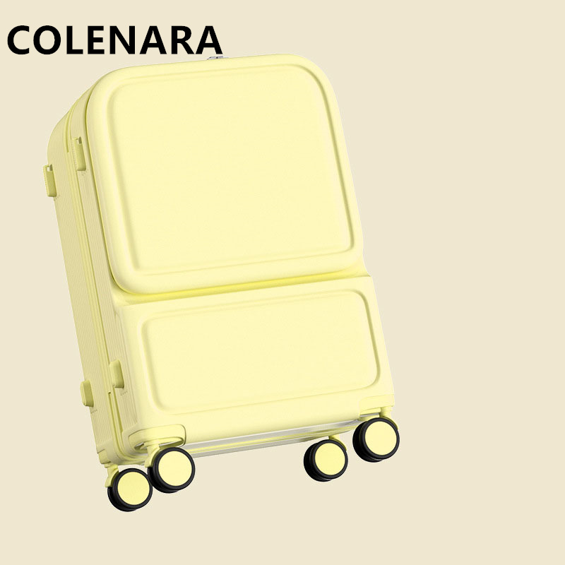COLENARA ABS + PC حقيبة الجبهة - مراجعة Front Opening Laptop Luggage 24 Inch وسعره